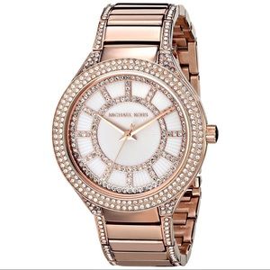 MK rose gold watch